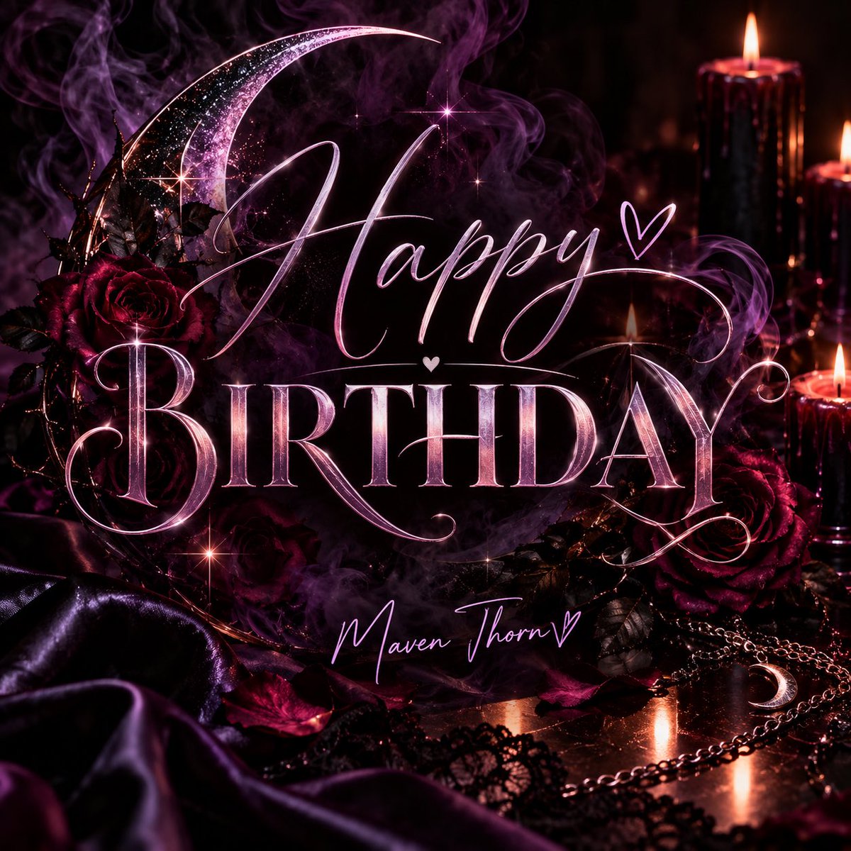 MavenThorn's tweet photo. @RastaKittytwo @devlry happy birthday, gorgeous. i hope today is full of things that make you smile, people who make you feel loved, and a little bit of mischief. you deserve to be spoiled. 🖤 https://t.co/BB8ycvexRl