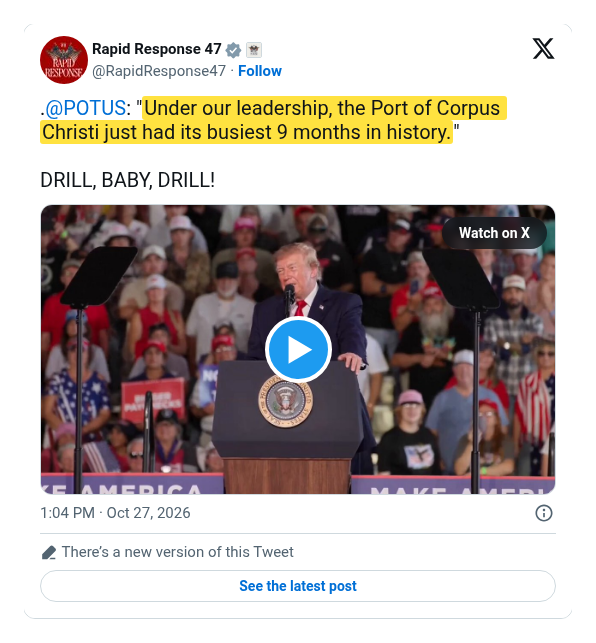 DebunkingGOP's tweet photo. 'Under our leadership'? It broke records all four Biden years. Nice try. https://t.co/vq1FajoJIo