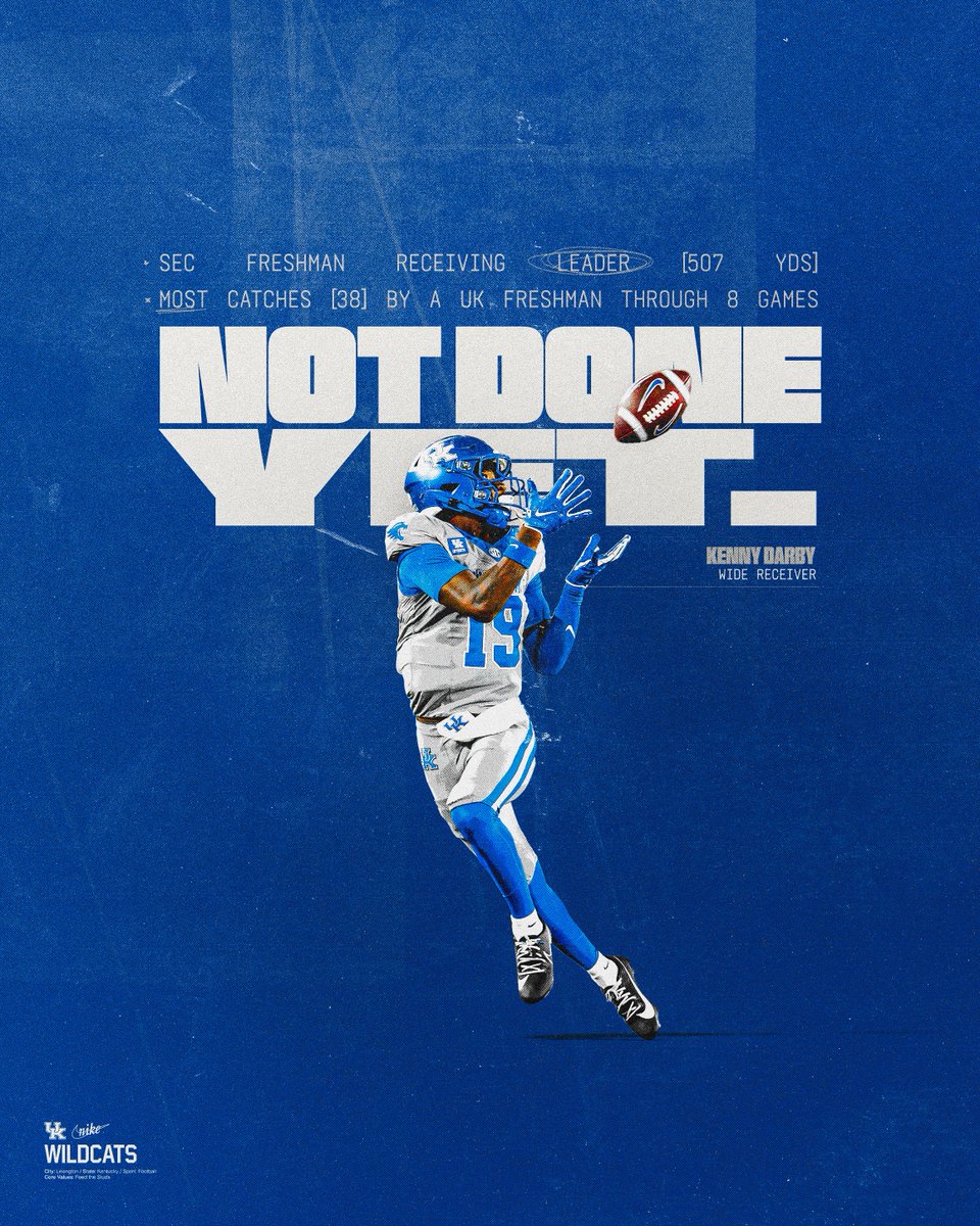 UKFootball's tweet photo. Not your average freshman 😤 https://t.co/s3mPOYv8Cx