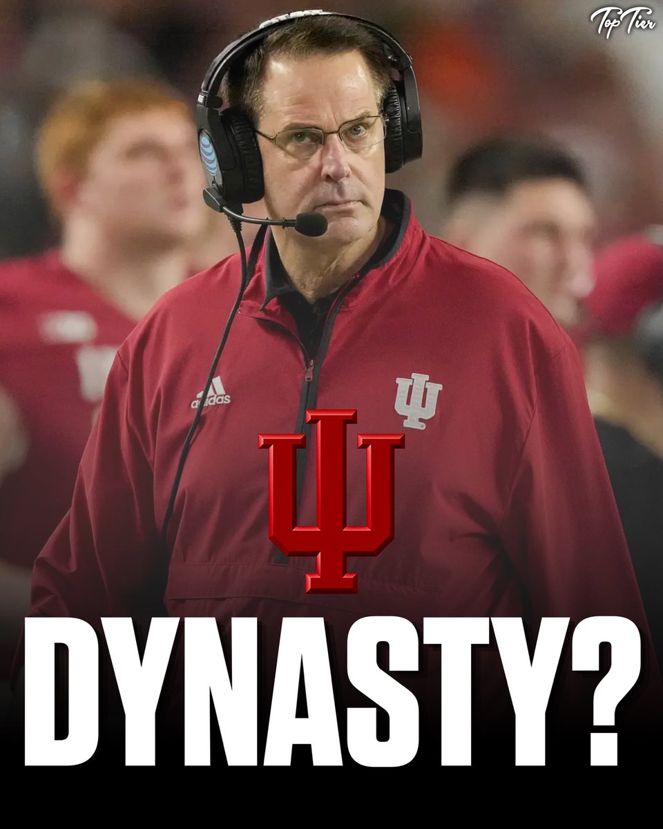 TopTierStateX's tweet photo. Since hiring Curt Cignetti in 2024 Indiana is 34-3

Those 3 losses were to 
• #1 Ohio State (2024 National Champ)
• #2 Notre Dame (2024 National Runner-Up)
• #2 Ohio State (current AP poll) https://t.co/hRTN1vZb0O