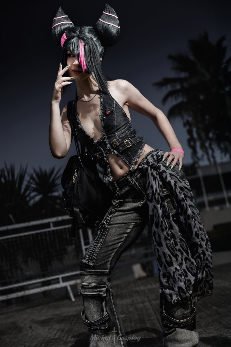 MichalCosplay's tweet photo. Last shots of the casual Juri photoset!
What other outfit should I cosplay for Juri Han?

Photography: @Cali5to 
#StreetFighter #JuriHan https://t.co/Jw0o08hyub