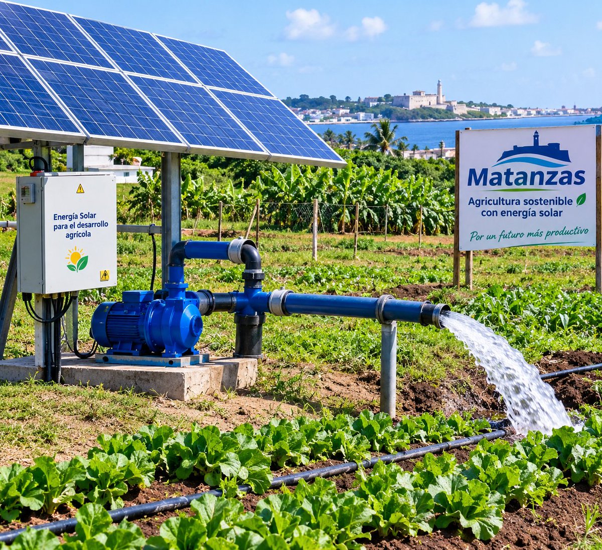 anisleyfuentes1's tweet photo. Energía limpia para producir más alimentos y avanzar hacia un futuro sostenible. #Matanzas crece en transición energética, la producción de alimentos es prioridad. Transformaciones económicas sociales eje 7 .
#MatancerosEnVictoria https://t.co/cwufKwOZm9