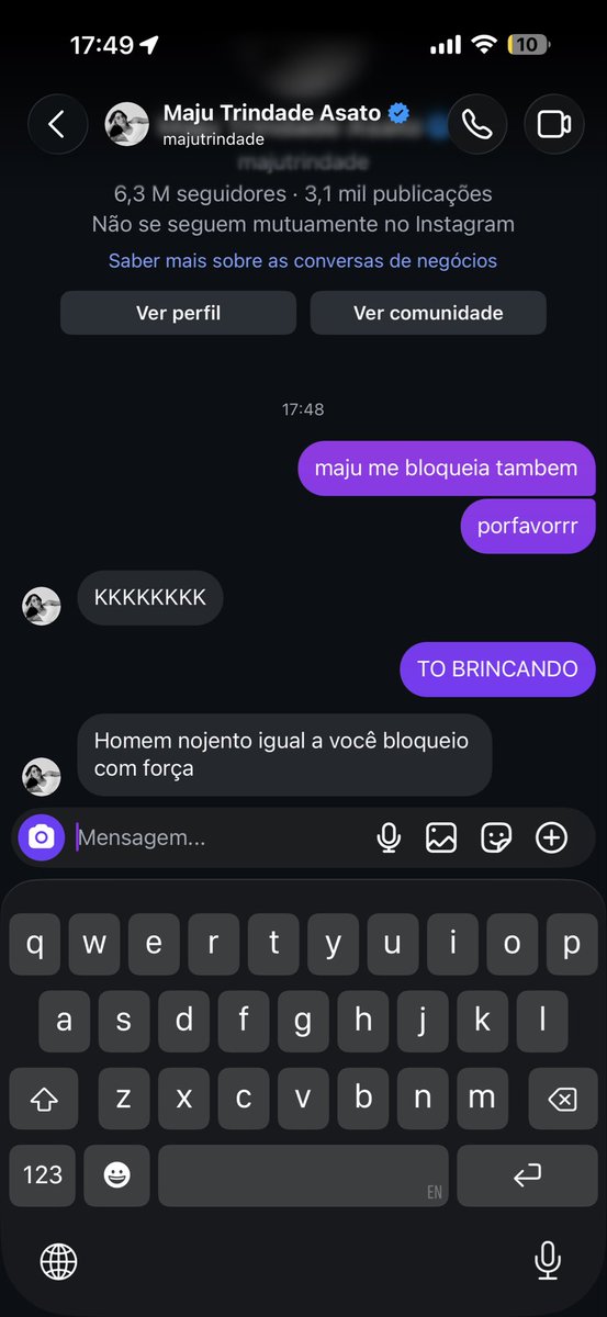 beickerlol's tweet photo. PQP A MAJU TRINDADE ACHEI QUE ERA BRINCADEIRA KKKKKKK https://t.co/INueCqKmYH