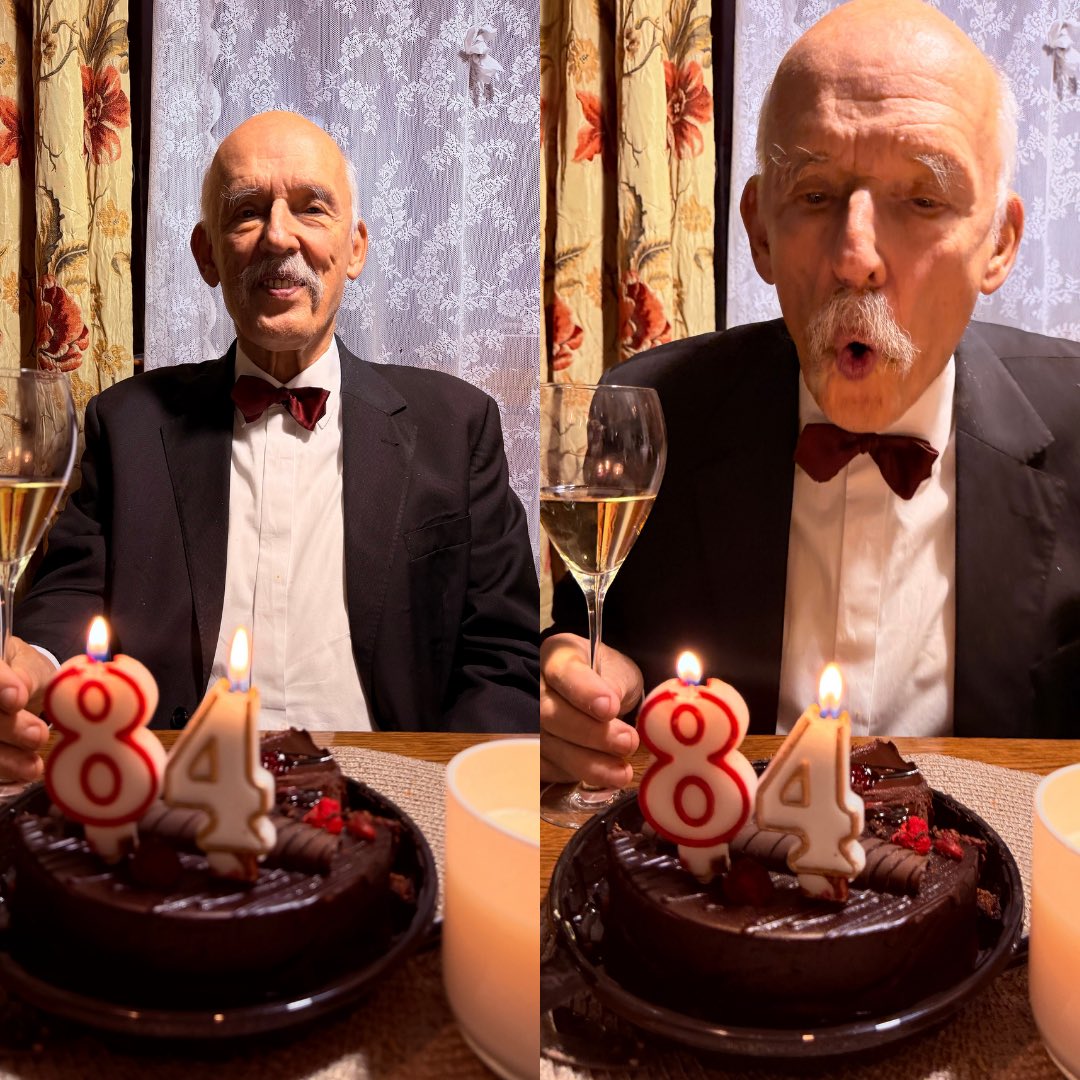 JkmMikke's tweet photo. Bardzo dziękuję wszystkim za życzenia. Dopiero się rozgrzewam. Przede mną drugie 84 lata. Pozdrawiam! https://t.co/zfZOsAl1Ow