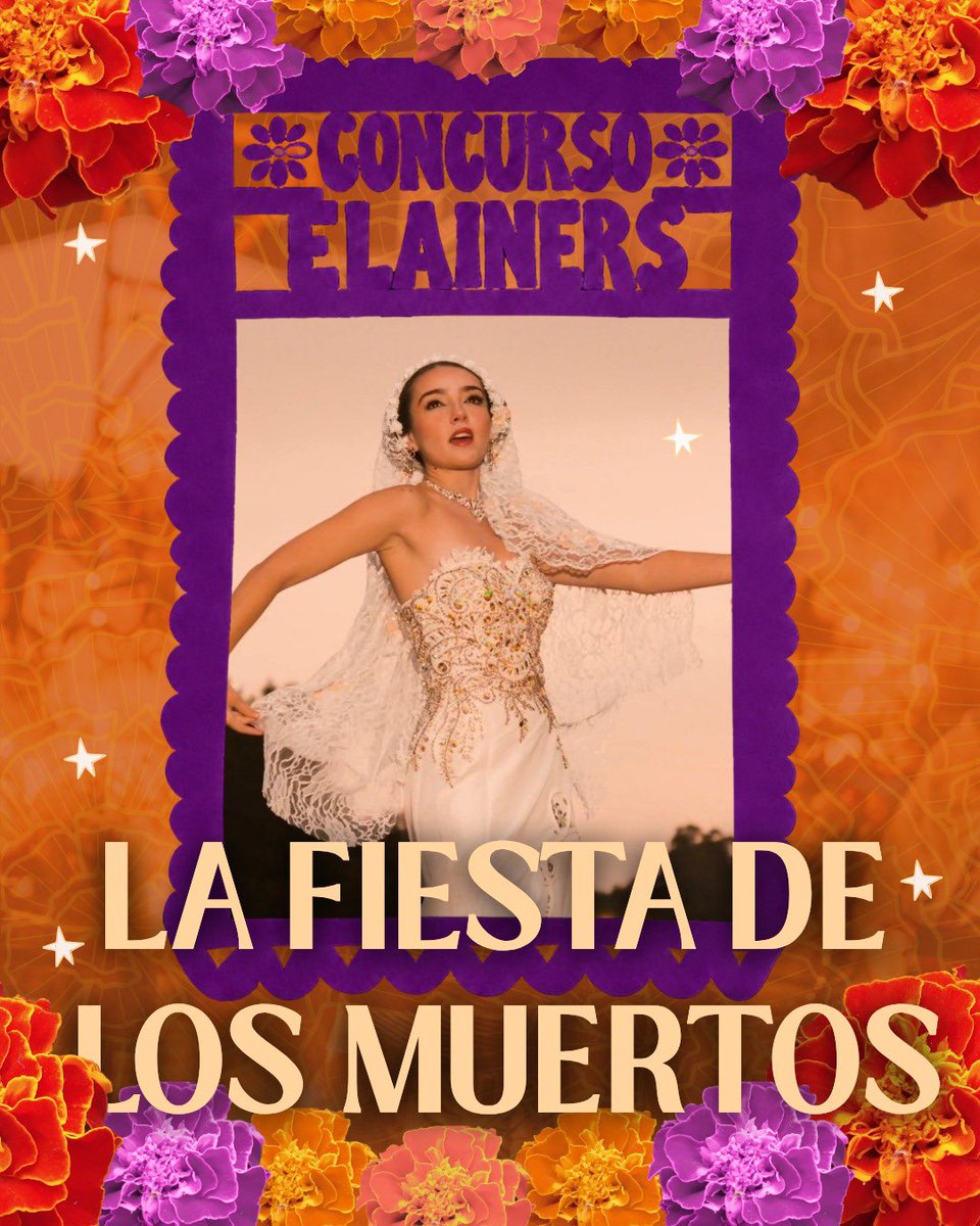 ElainersSociety's tweet photo. 🎉LA FIESTA DE LOS MUERTOS, YA ESTÁ AQUÍ🎉
✨Te invitamos a participar en el concurso “La Fiesta de los Muertos” donde podrás expresar tu creatividad

Honremos esta tradicion mexicana con la canción
'#LaFiestaDeLosMuertos' de @ElaineHaroMusic
 
📅 Fecha límite: 3 de noviembre. https://t.co/40lUbC9bRN