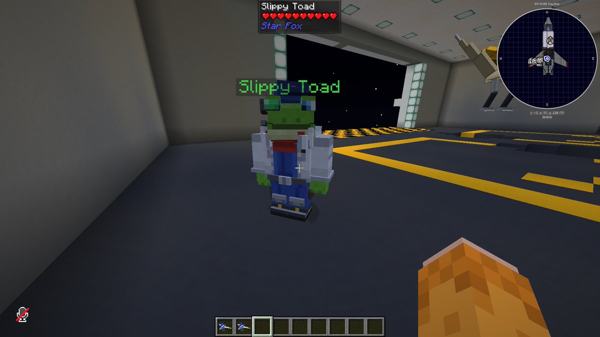 inkunn_'s tweet photo. #starfox #minecraftmod Starfox mod for Java. Currently adding all the other npcs, so far I have Fox mccloud, falco Lombardi, peppy hare and slippy toad (more in replies) https://t.co/cqsfK9FSPg