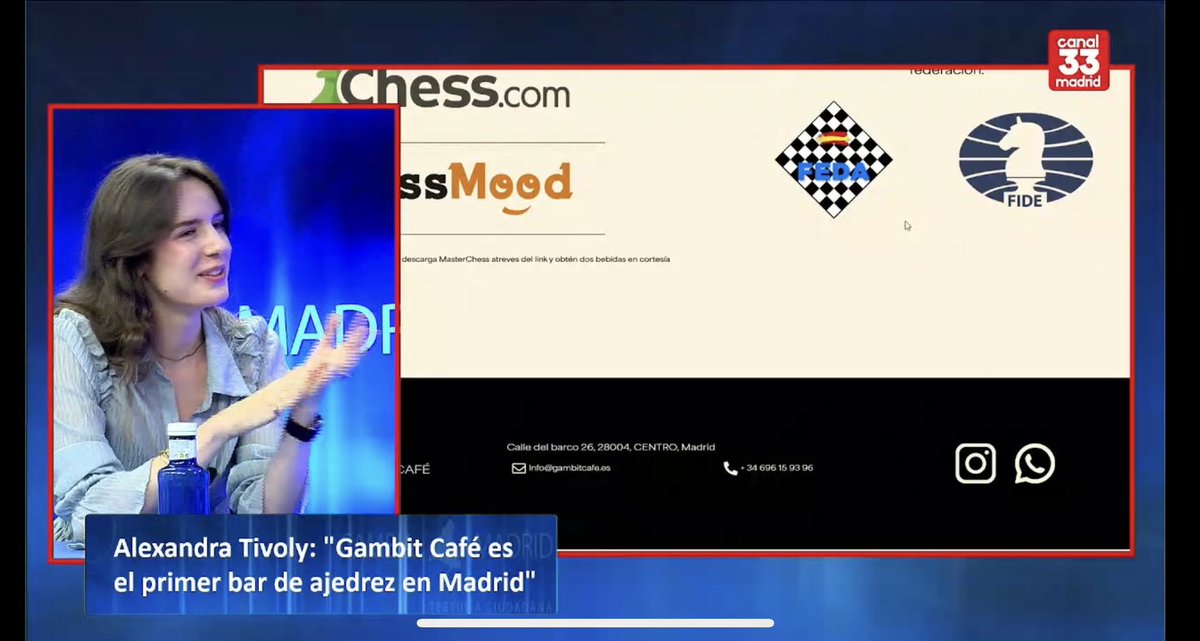 CANAL33's tweet photo. El primer bar de ajedrez de Madrid @madrid https://t.co/9ehs0vf3L4