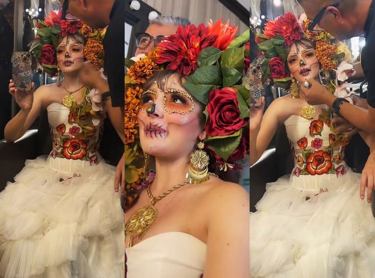 Eduardo7474527's tweet photo. Estría increíble que Elaine vuelva a estar en Pasarela de el día de los Muertos 🌹 
#ElaineHaro https://t.co/tomZTHaYYK