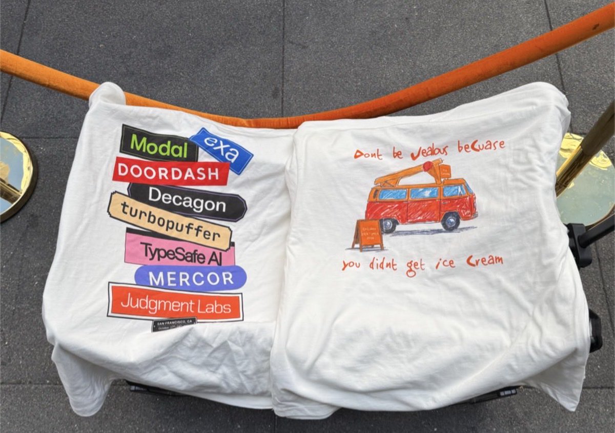 carolinemaudee's tweet photo. free ice cream and merch… what more could one ask for!!!! @JudgmentLabs https://t.co/0X6imSjXmD