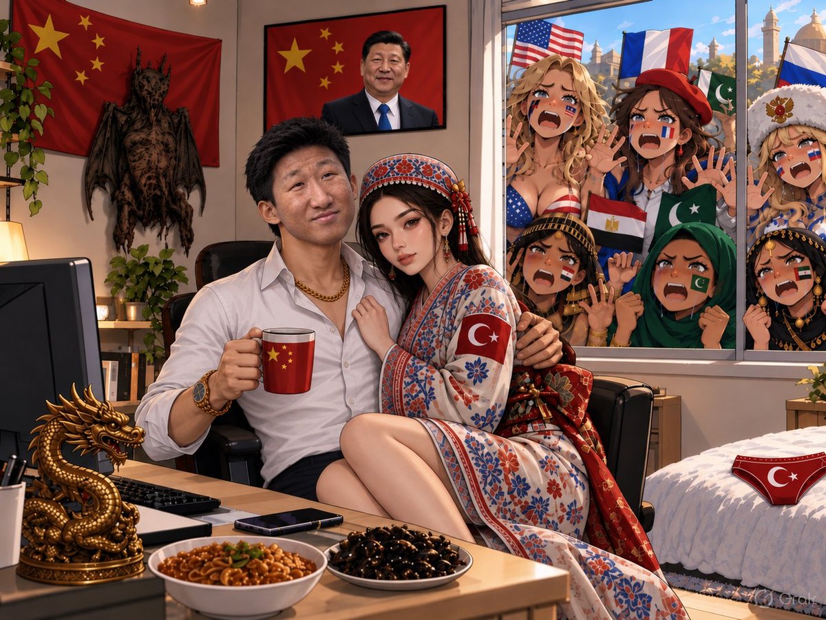 Samurai_chink's tweet photo. Ağla Türk kaybeden, Tüm güzel Türk 🇹🇷 kadınları bize aittir. Dünyanın her yerinden kadınlar Han Çinli erkekleri istiyor, ama biz şimdi sadece Türk kızlarını istiyoruz... çünkü düşman kadınlarını fethetmek kanımızda var. 💪 https://t.co/GD9ZORRqHw