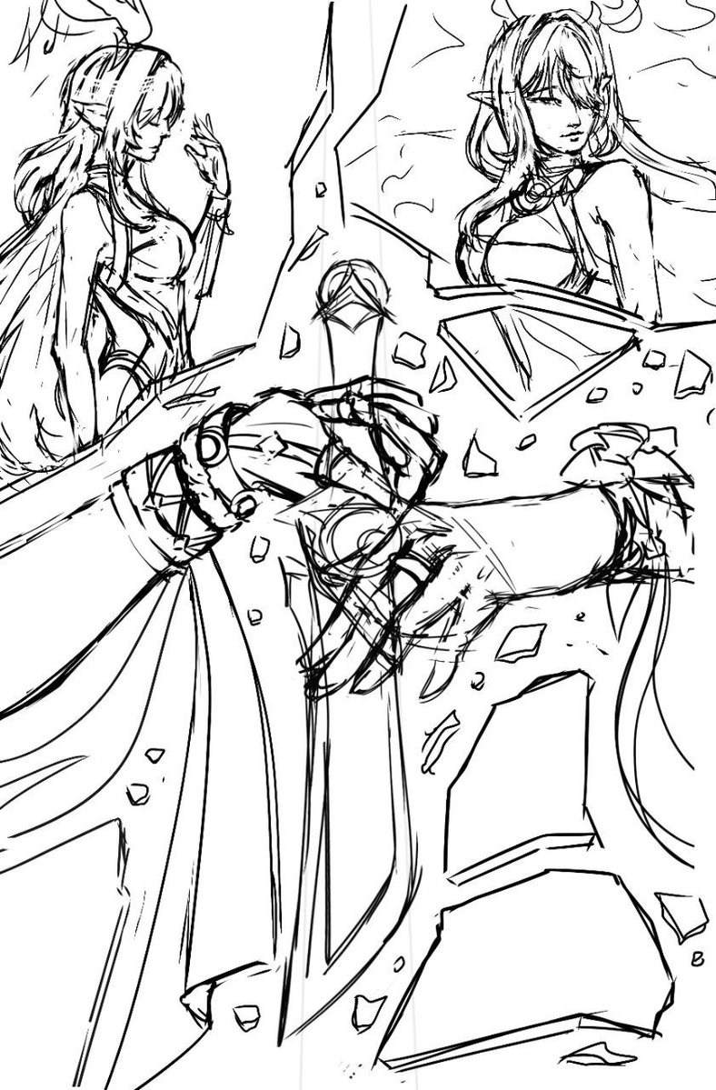 solitoyri's tweet photo. My old sketch of Lauma. I never finished it. Someday I’ll get to him.
#sketch https://t.co/owHYhcMexx