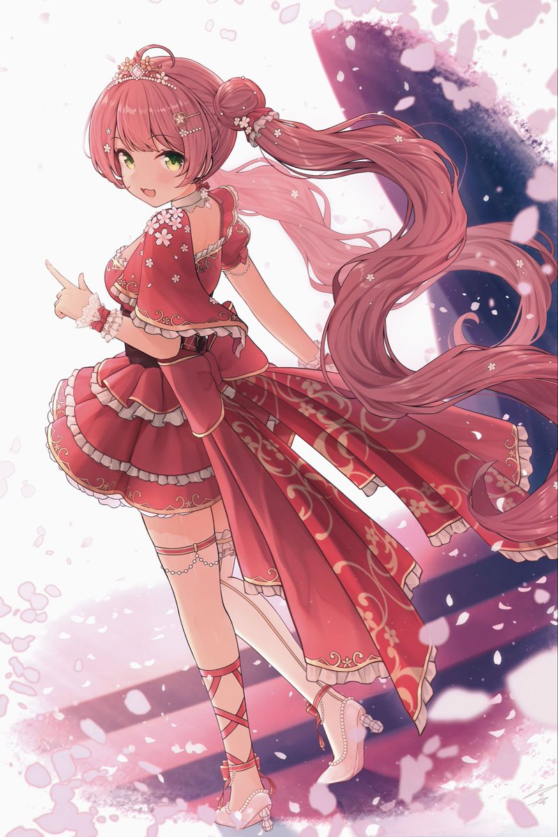 sansankuku's tweet photo. 🌸!!!ライブまであと1日 !!!🌸
今年も2ndライブのお祝いイラストを描きました！
 
#miko_Art  #咲き乱れみこち https://t.co/zV2MzzE6KB
