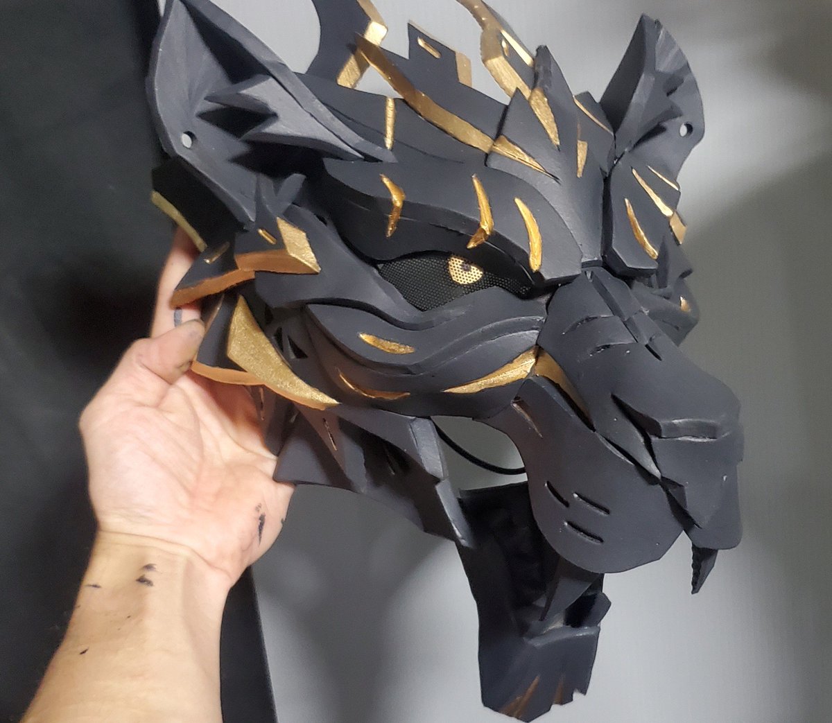 11Vadu's tweet photo. １点物　タイガー専用立体マスク

1名様限定 https://t.co/te4I4THdrN