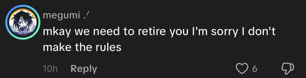 luverlow's tweet photo. wdym “RETIRE ME” like im an old race horse being put down or something 😭😭😭 https://t.co/OLyEko2mwP