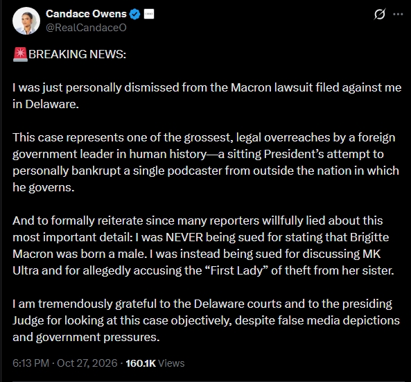 DOCMAGA1's tweet photo. Oh, @RealCandaceO this is not the victory you think it is moron. You were PERSONALLY dismissed because you do not live in Delaware and have no personal connections, you were sued in Delaware because of your BUSINESS which has the assets, LMFAO THEY WERE NOT DISMISSED.

The LAWSUIT CONTINUES DIPSHIT. After this, they will PIERCE the corporate shield. By the way, this is COMMON in defamation cases like this, this is not anything like she is describing. She is doing what she usually does, trying to turn a negative into a positive, the LAWSUIT CONTINUES.  She is going DOWN.