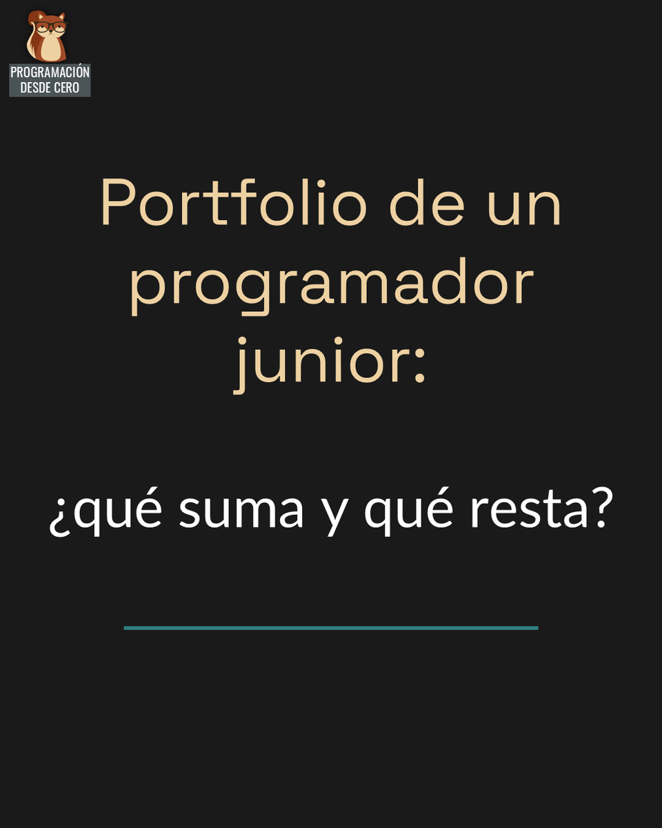 Programacion_0's tweet photo. Tu portfolio debe mostrar qué sabés hacer y qué tecnologías probaste. No necesita tener proyectos de calidad comercial ni ideas novedosas.
Puede resolver un problema común, automatizar una tarea repetitiva, o mostrar información de forma útil.

#programadores #junior #consejos https://t.co/p8QKXLeKD7