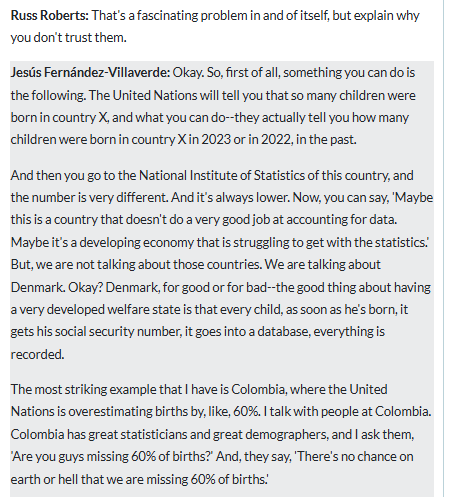 joperec's tweet photo. @Smirkley The UN is terrible at estimating current fertility rates  as well. @JesusFerna7026 has been diligently denouncing them for a while. E.g. https://t.co/LdreXY0S3m