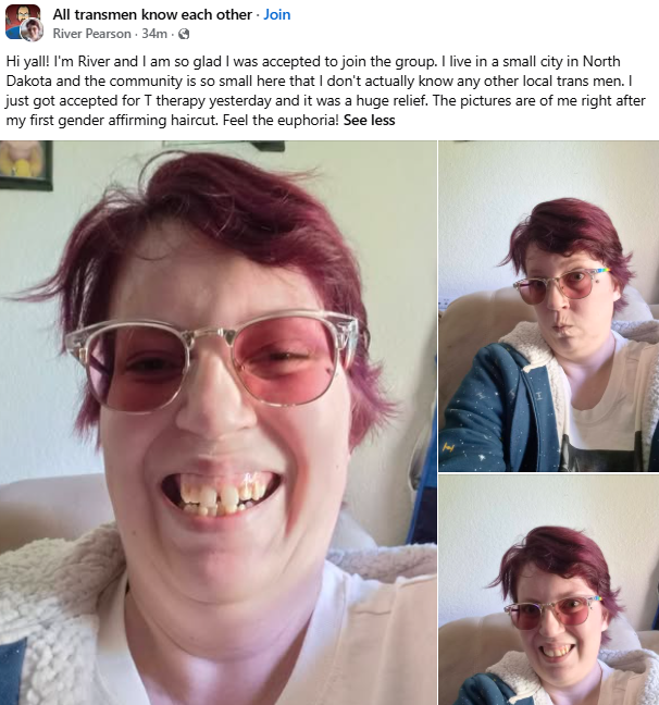 ManySuchCases's tweet photo. >Middle-aged woman cuts her hair short
>"I'm a man!"

The doctor who approved this woman to start taking cross-sex hormones should lose their license. https://t.co/tFCpzCStqw