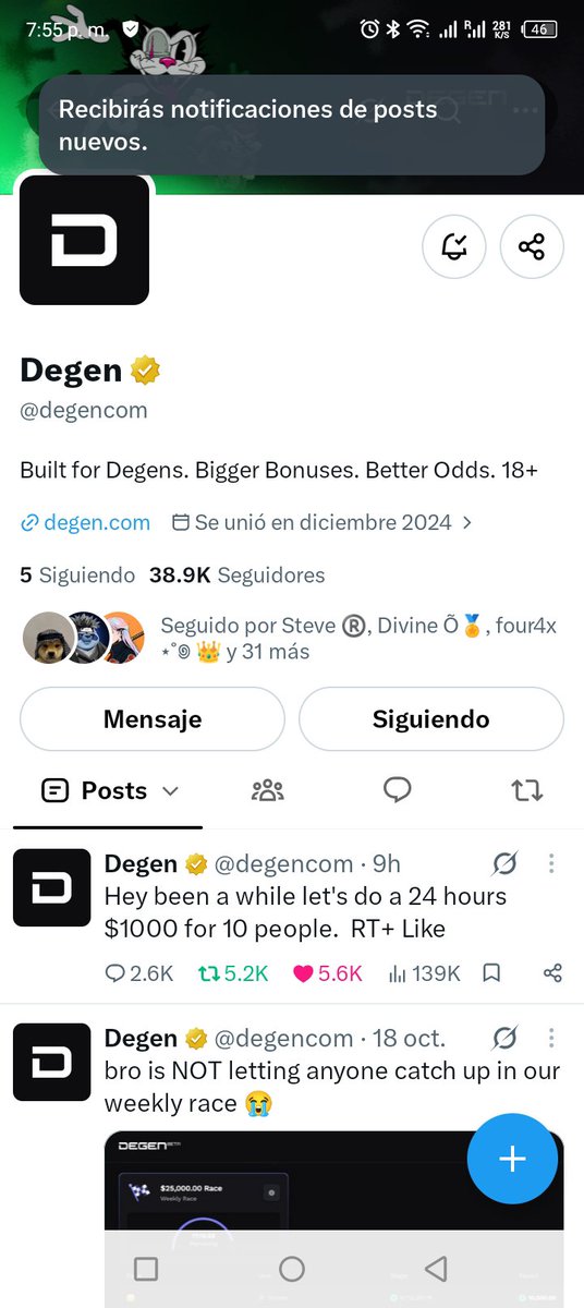 Nahiverhtc's tweet photo. @degencom Thanks You!! 
🥰🍀🤞 https://t.co/B0ycyAOkXO