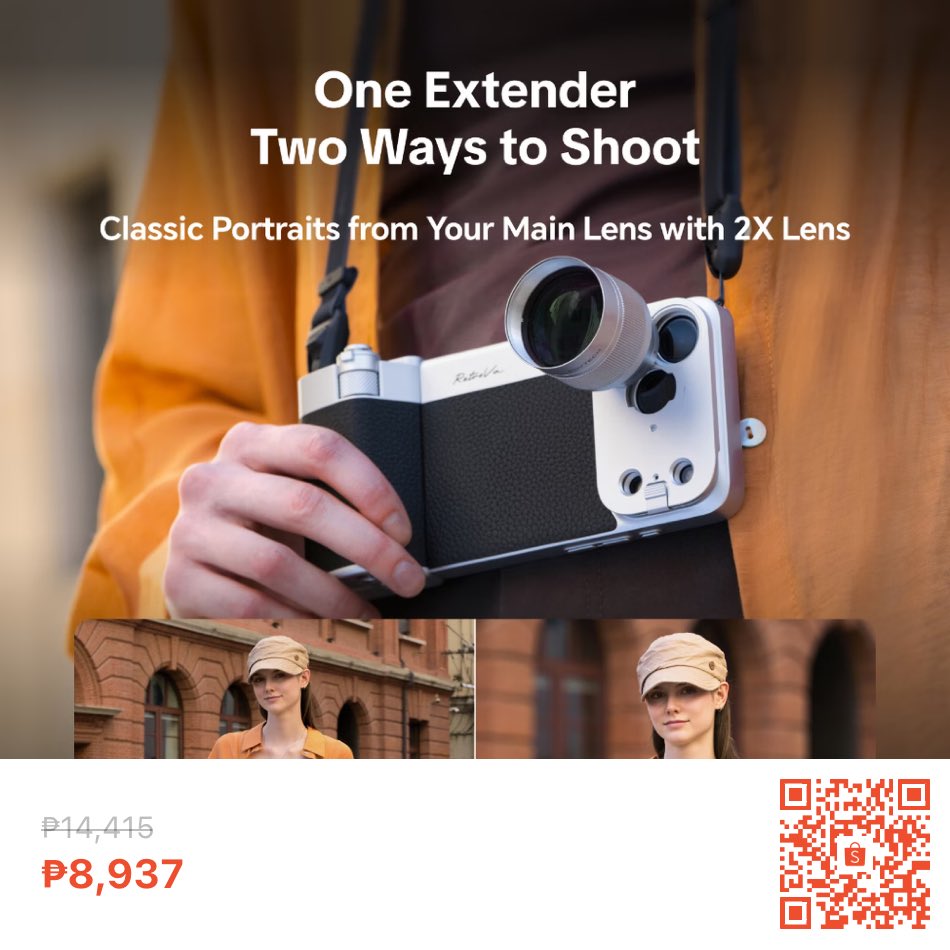 shesellsdbrp's tweet photo. Bye Vivo inggit, hello PGYTECH RetroVa 😭 iPhone users, ito na gagamitin natin sa next concert/fanmeet!!
✨ 2X &amp; 4X telephoto lens (quick-release!)
✨ Vintage camera design with physical controls &amp; MagSafe grip
https://t.co/CYBiZZnVmo
#lany #BTS_WORLDTOUR_ARIRANG #concert #camera https://t.co/S4uJzlAagU