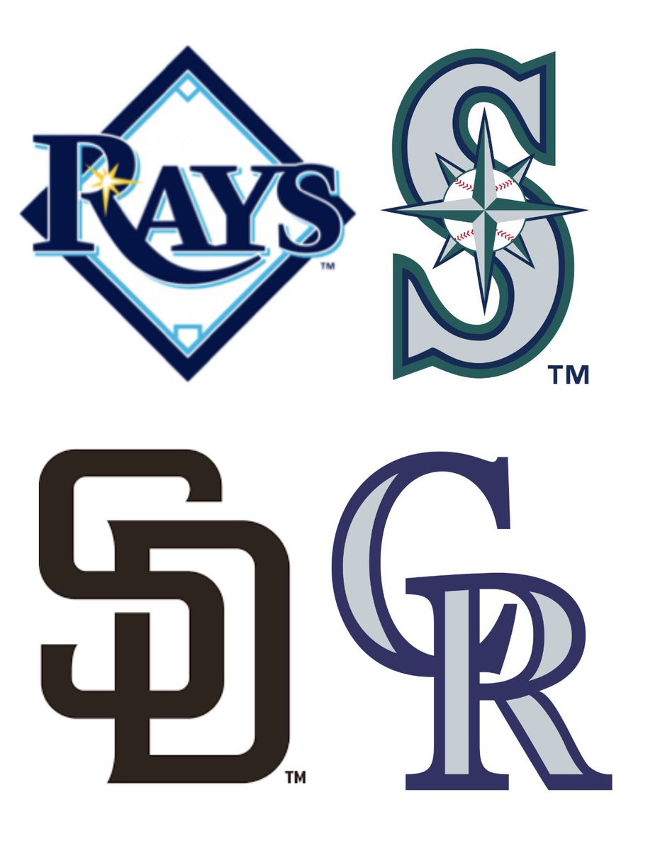 BaseballWRLD_'s tweet photo. The only 4 teams left without a World Series championship https://t.co/kxGLm1le8B