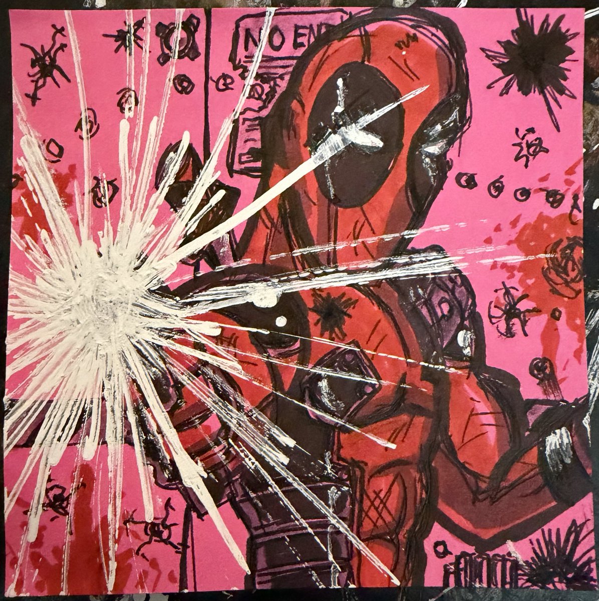 detective651's tweet photo. Day 27: Deadpool. Haven’t drawn him very much, but @robertliefeld has been complementary of my work online, so I threw him in.
#deadpool #xmen #marvel #inktober #xtober https://t.co/DBMqGJ2XF7