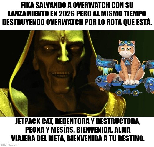 FrLi_Marcos's tweet photo. Se la jugaron los de Blizzard al lanzar a JetPack Cat, y sí ayudo a alcanzar los 160K jugadores en Steam pero una vez que pasó el enamoramiento viene la decepción. 😹

#Overwatch https://t.co/Y1TYWSmxnh