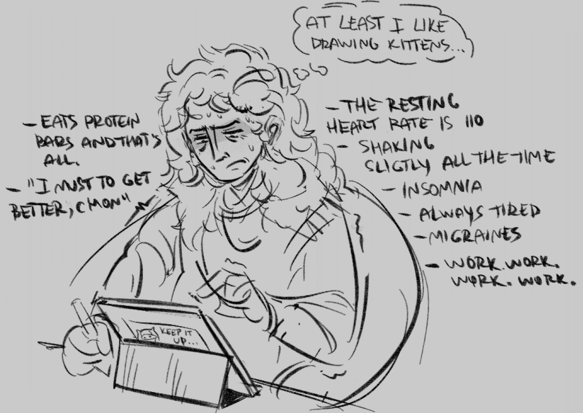 clancyiskitty's tweet photo. meet you artist which is basically vent art i guess but we have what we have https://t.co/UXMkUQ7Lli