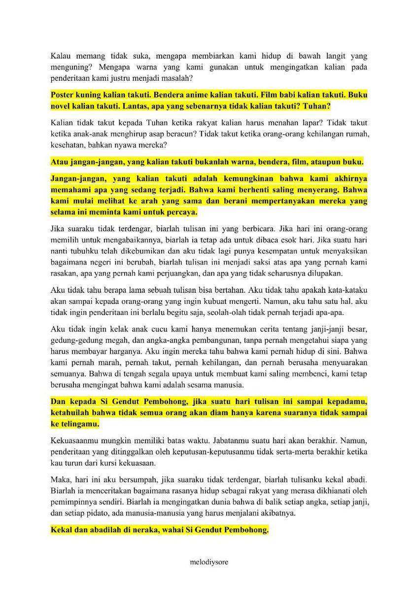 pgymyowl's tweet photo. hari ini aku bersumpah, bila suaraku tidak didengar, biarlah tulisanku mendunia. https://t.co/wgE6MP1zq5