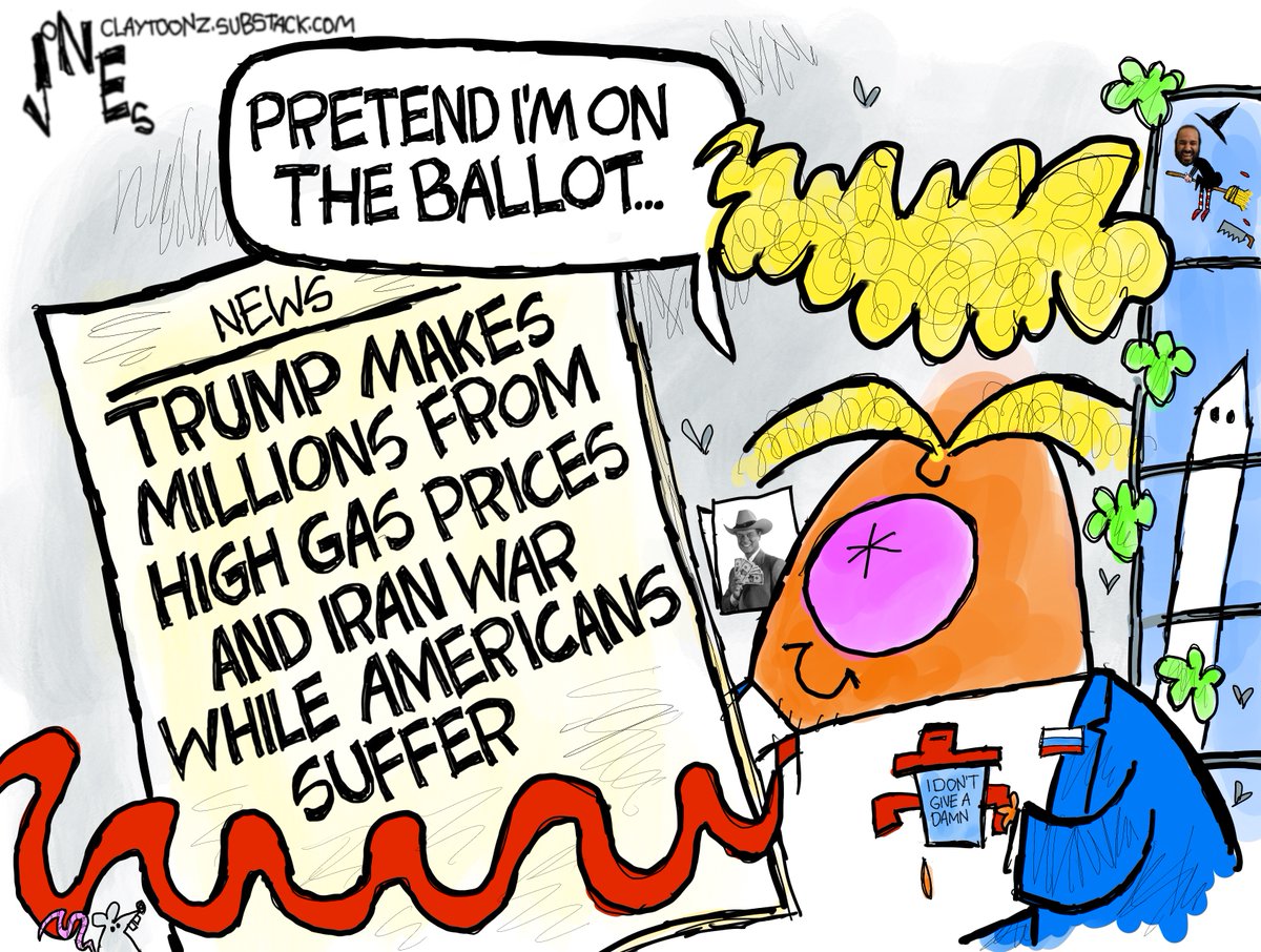 claytoonz's tweet photo. Let's all pretend Donald Trump is on the ballot #Trump #MAGA #Midterm https://t.co/e4Ve5nA9JO