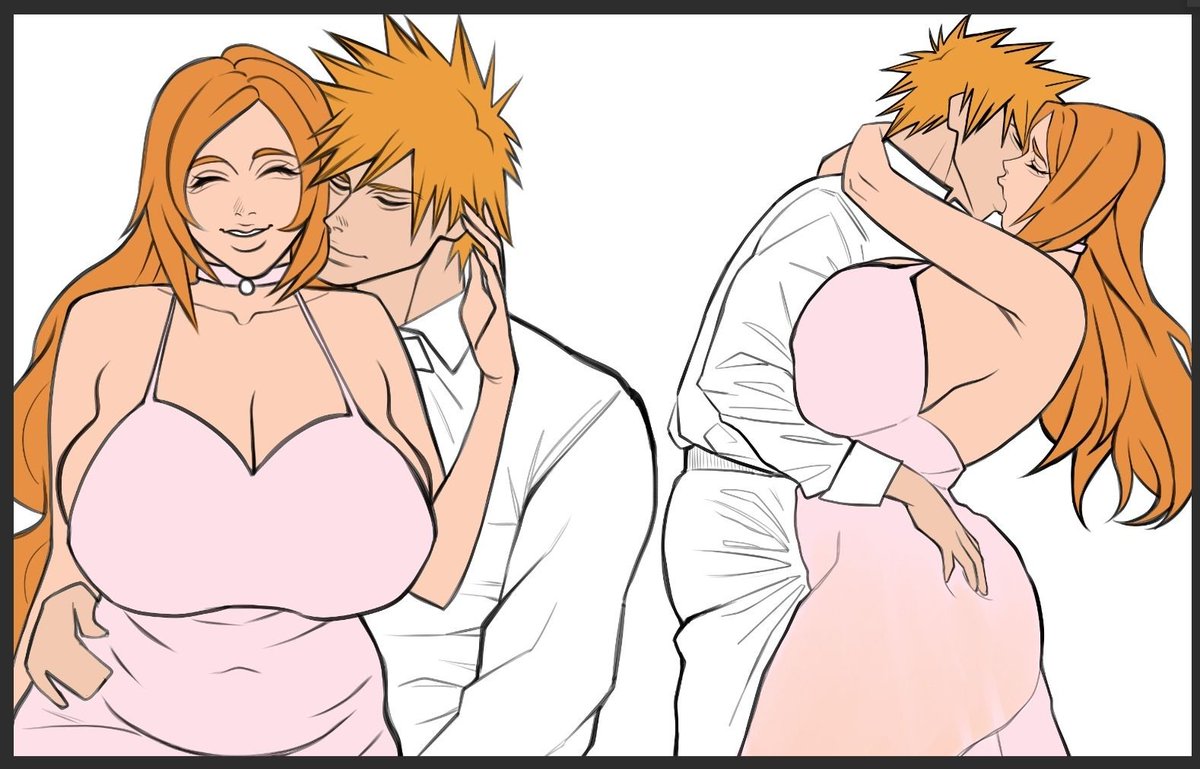 niku_niku2_0's tweet photo. Ichigo X orihime wip 
Bleach special ❤✨ https://t.co/jtvXwCKlbT