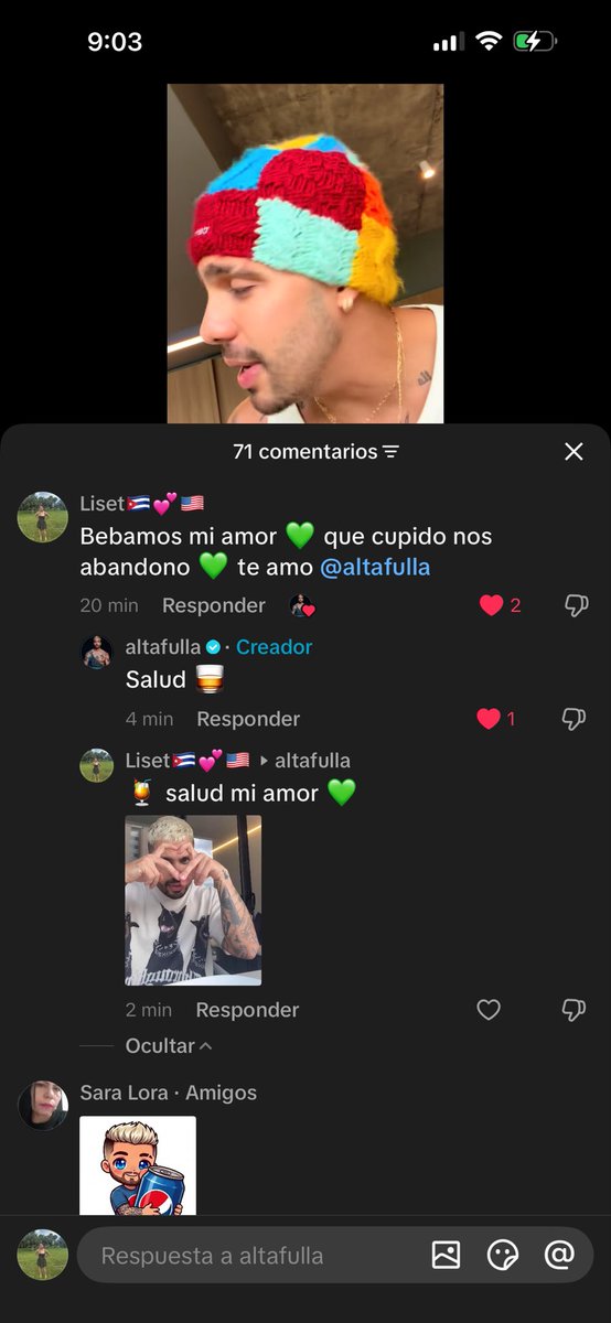 Lisetung's tweet photo. Yo ya no buscó enamorarme… quizás para luego 💚 pero si es contigo mi amor casemonos 💚 @altafullaa te amoooooo https://t.co/uV8iYbvItJ