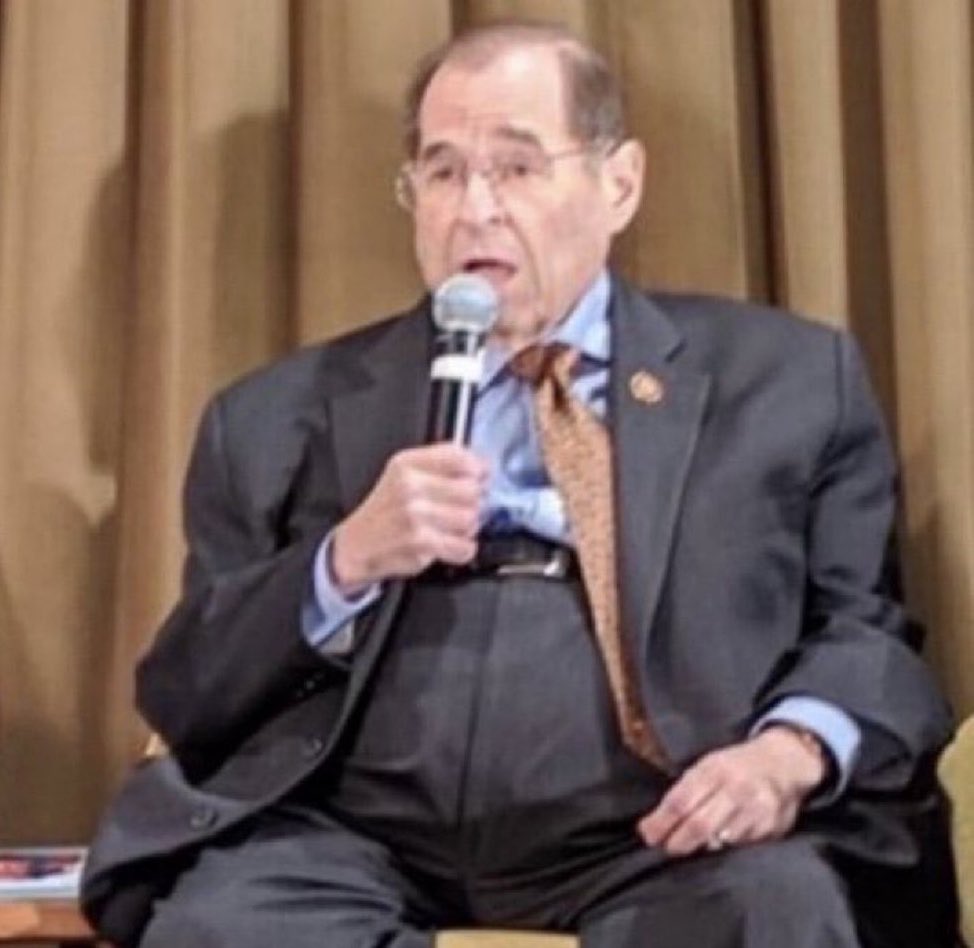 DschlopesIsBack's tweet photo. BREAKING: Climate change experts warn that Jerry Nadler's pants will swallow his head by the year 2030 due to global warming https://t.co/ApKu4wsKYm