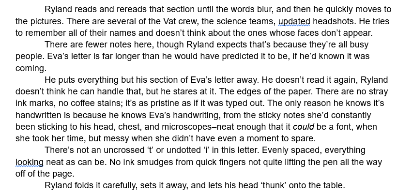 pineapple_vel's tweet photo. final #wipwednesday post with my time capsule fic! all finished and if it's not up already (this is scheduled bc my phone hates posting ss i think) it will be soon : ) it's not the fic i thought would be posted next for project hail mary, but i'm happy with it : ) https://t.co/esXQqnUoGQ