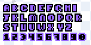 ChiptuneWolf's tweet photo. what do we think? I experimented with making the outline weight not 100% consistent to add clarity to some of the letters https://t.co/dgiblbWQYT