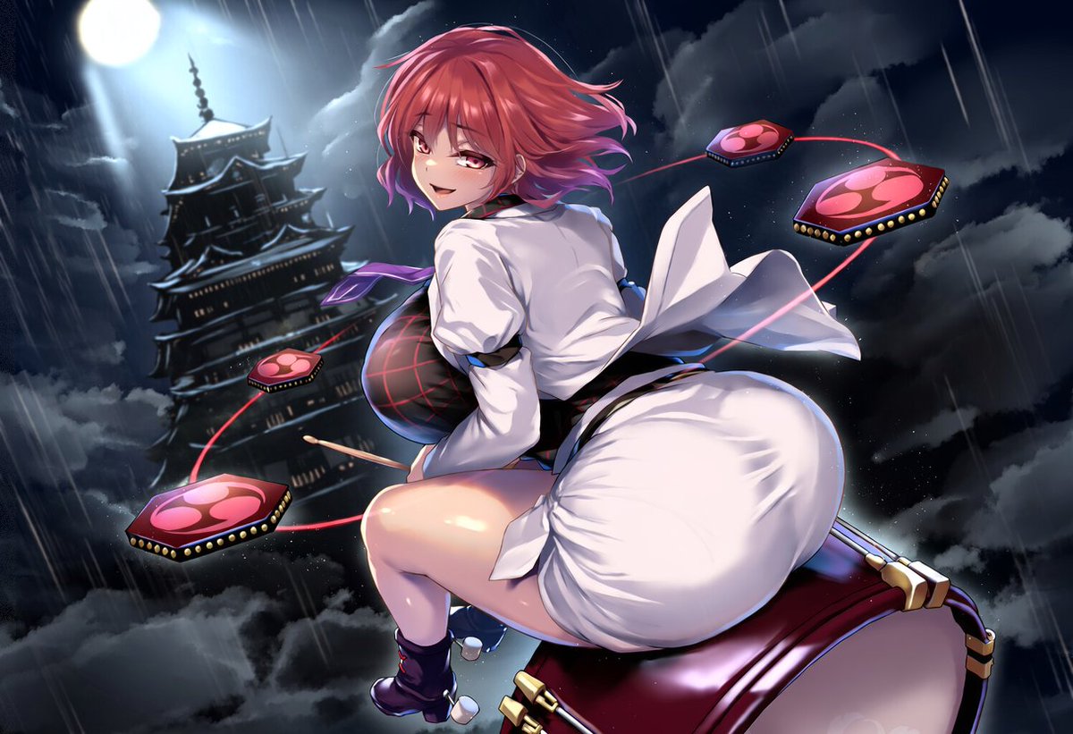 GhostSlopper's tweet photo. Raiko's big drums :> https://t.co/jcNnzqoGs7