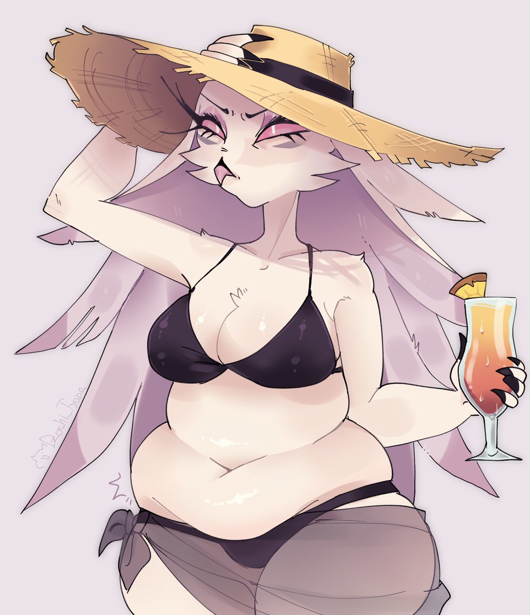 Dzoshi_Tyapa's tweet photo. I've been wanting to draw her a belly for a long time 

#HelluvaBoss https://t.co/1i2acxKIU4