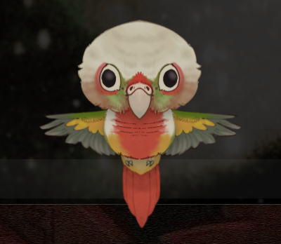 KAZPRSKI's tweet photo. not madness related but i made a Bug of my late bird, Ivy to keep me company
 i miss her a lot :(

it took forever finding a video of her making sounds, i managed to find audio of her grinding her beak and added it :')

im so grateful for bug clicker its not even funny anymore https://t.co/o2v6I4EkKV