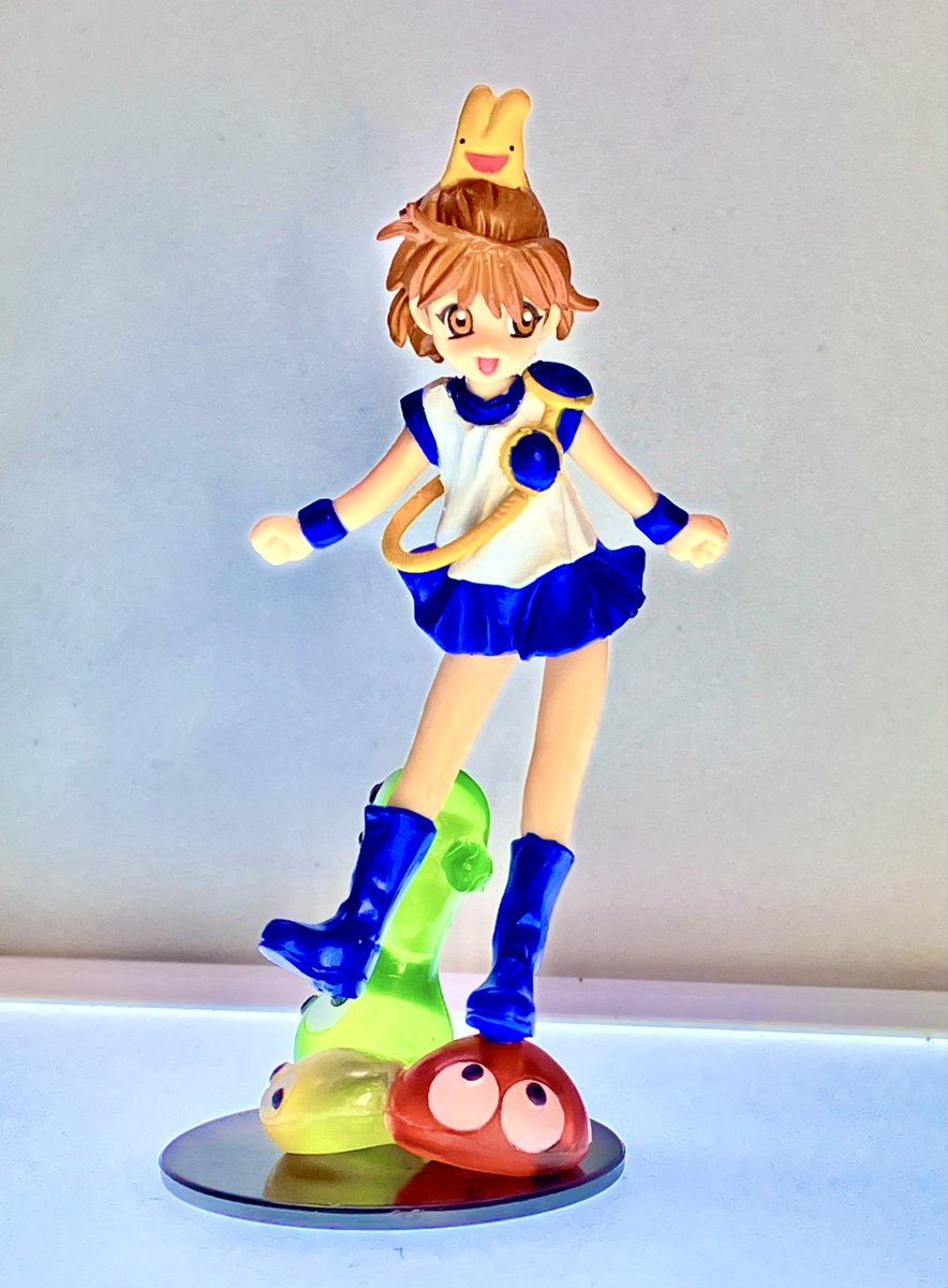 bk38846433's tweet photo. 20年以上前のカプセルトイ…アルルの造形がとても良く、頭にカーくん、足元にクリアなぷよまで配置されて、このクオリティで200円だったのはヤバいな…2003年のガチャはスゴイ😌 https://t.co/aodImwmo1y