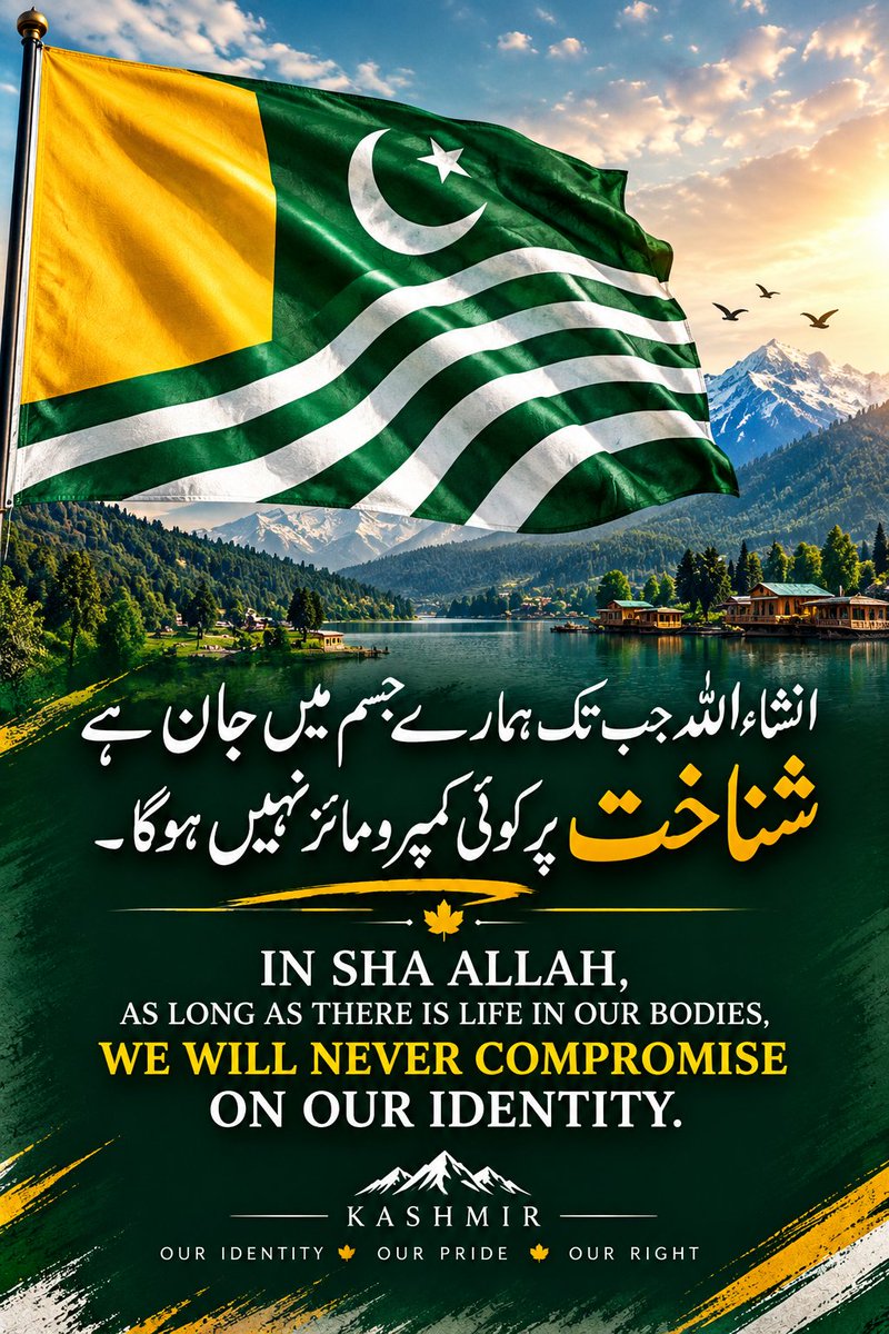 ShakVoices's tweet photo. انشاءاللہ! جب تک جسم میں سانس اور جان باقی ہے، اپنی شناخت، اصولوں اور نظریے پر کبھی کوئی کمپرومائز نہیں ہوگا۔ غیرت اور خودداری ہی ہمارا اصل سرمایہ ہیں۔
#تشخیص #خودداری #اصول #Uncompromised #Identity https://t.co/Obvhmv6J9G