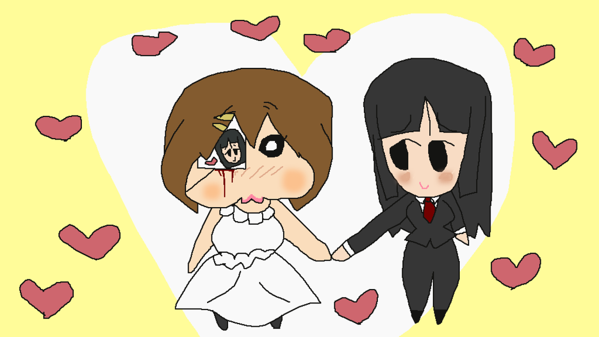 3564Go's tweet photo. My 2 Yui Hirasawa AUs in the Ura-On! style:

The Hirasawa-Kotobuki-Anarchy-Asahina AU and the Yui x Mio Retribution AU https://t.co/azeDSPqX7S
