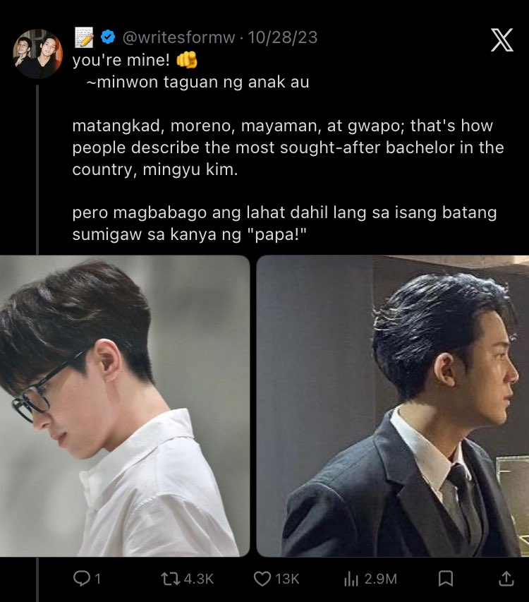writesformw's tweet photo. wrote these aus with full of inspiration and love towards minwon and that’s probably the reason why they’re extra special for me 💚💜 https://t.co/UlP3AbjkNa