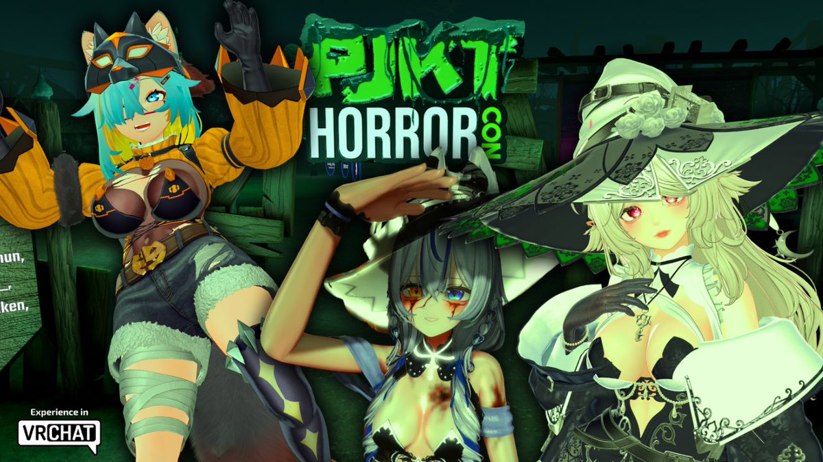 neiomicielo's tweet photo. 🎃 👻 PRE-PJKT HORRORCON TOUR!! 👻🎃
Join Tourguide DeathMap (@dmap_animations) as they take two newbies 💌 @auroraabyss & 🐺 @neiomicielo from ☁️@welcometolucid on a spooky tour of @PJKT_COM in @vrchat! 🪦🔦 What horrors await us?! 💀
🌎 Project Community(PJKT) is a virtual events organization dedicated to showcasing creatives & communities across the virtual world! 
🧟‍♀️HorrorCon highlights the spooky & scary creations of talented horror themed creators in VR! 👻🕷️

📺 LIVE 10.27.26 on Nei’s Twitch! ⏰ 8PM PDT | 10PM CDT | 11PM EDT 🔗 in bio

#PJKT #HorrorCon26