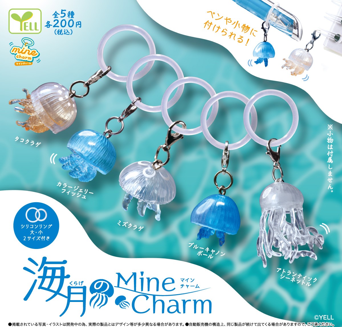 yell_kaihatsu's tweet photo. ━━━━━━━━━━━━━━━

        【　10 月 発 売 商 品　】                               
             海月のmineチャーム

━━━━━━━━━━━━━━━

🪼‧₊˚

透明で美しいクラゲのmineチャーム

もう少しでお目見えできる頃かと思います❕

＃カプセルトイ https://t.co/p5wzXMY9un
