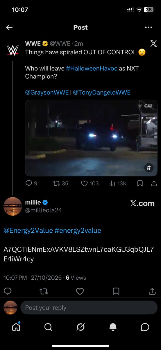 millieola24's tweet photo. @Energy2Value done ✅ A7QCTiENmExAVKV8LSZtwnL7oaKGU3qbQJL7E4iWr4cy
#energy2value @Energy2Value https://t.co/pdUzcCltkf