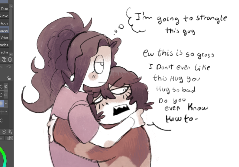 ThereMob's tweet photo. Rosie hug #SpookyMonth https://t.co/mYanFBPWq6