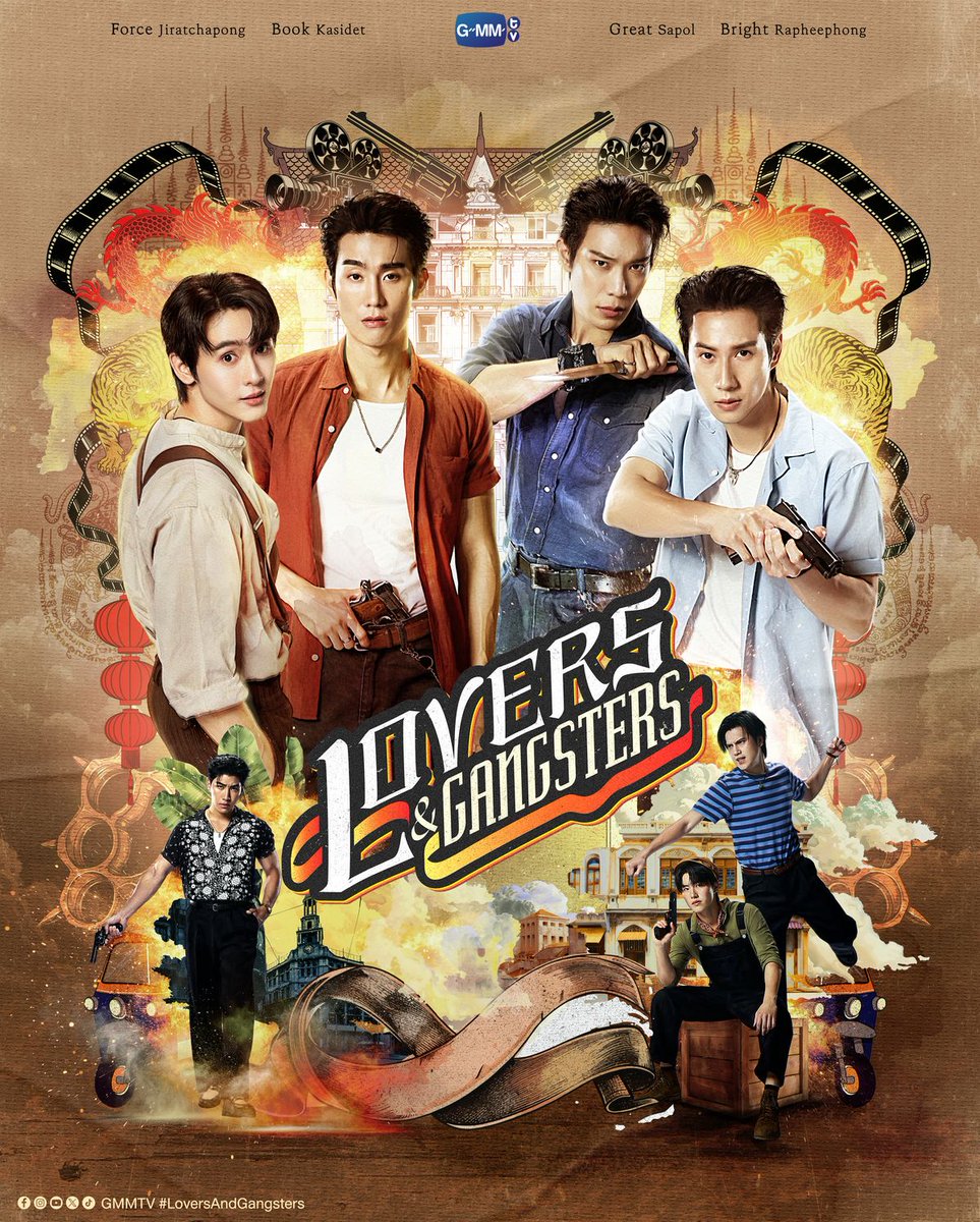 rakuten_asidra's tweet photo. ㊗️「Lovers & Gangsters」
タイ同時配信決定🎉
#楽天TV で10/30(金)日本時間🇯🇵22:30より
配信開始します！

「A Boss and A Babe」Force＆Book、
「Memoir of Rati」Great＆「愛の香り」Brightダブル主演！
1950年代を舞台に、ギャング同士の抗争と禁断の愛を描くアクションラブストーリー🤜🏻❤️‍🔥🤛🏻

お楽しみに！

🔍BL
https://t.co/FP0TjjQSO2

#LoversAndGangsters #GMMTV
@fforcejs @kasibook @MisterGrtsp @brightrpp_