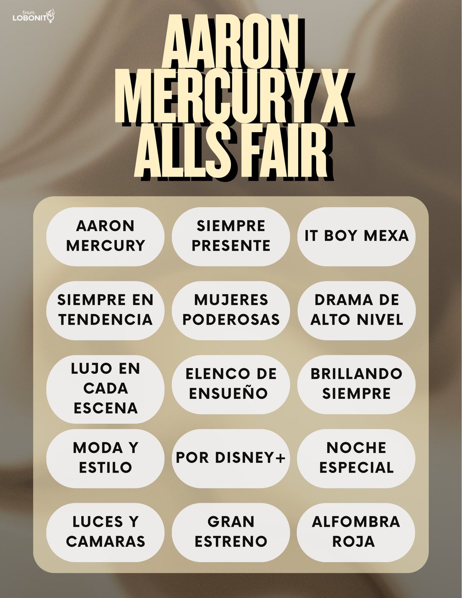 TeamLobonito's tweet photo. TENDENCIA 🚨

Comenta las frases + la tendencia

AARON MERCURY X ALLS FAIR
#AaronMercury #Mercurials https://t.co/WHlJbfYteR
