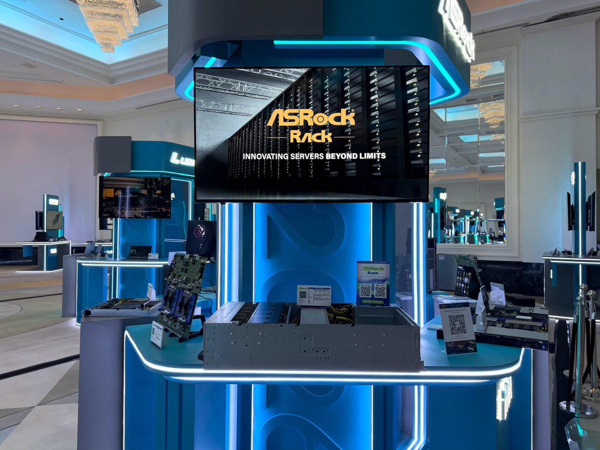 ASROCKRACK's tweet photo. Live from the 2026 @intel LOEM Summit! Come meet the ASRock Rack team and explore our newest high-efficiency server solutions engineered for Intel® Xeon® processors.

📍 Kuala Lumpur | Level 1, Grand Ballroom (Emerald Section)
#AsrockRack #IntelLOEM #IntelXeon https://t.co/1FKzfIjDeq