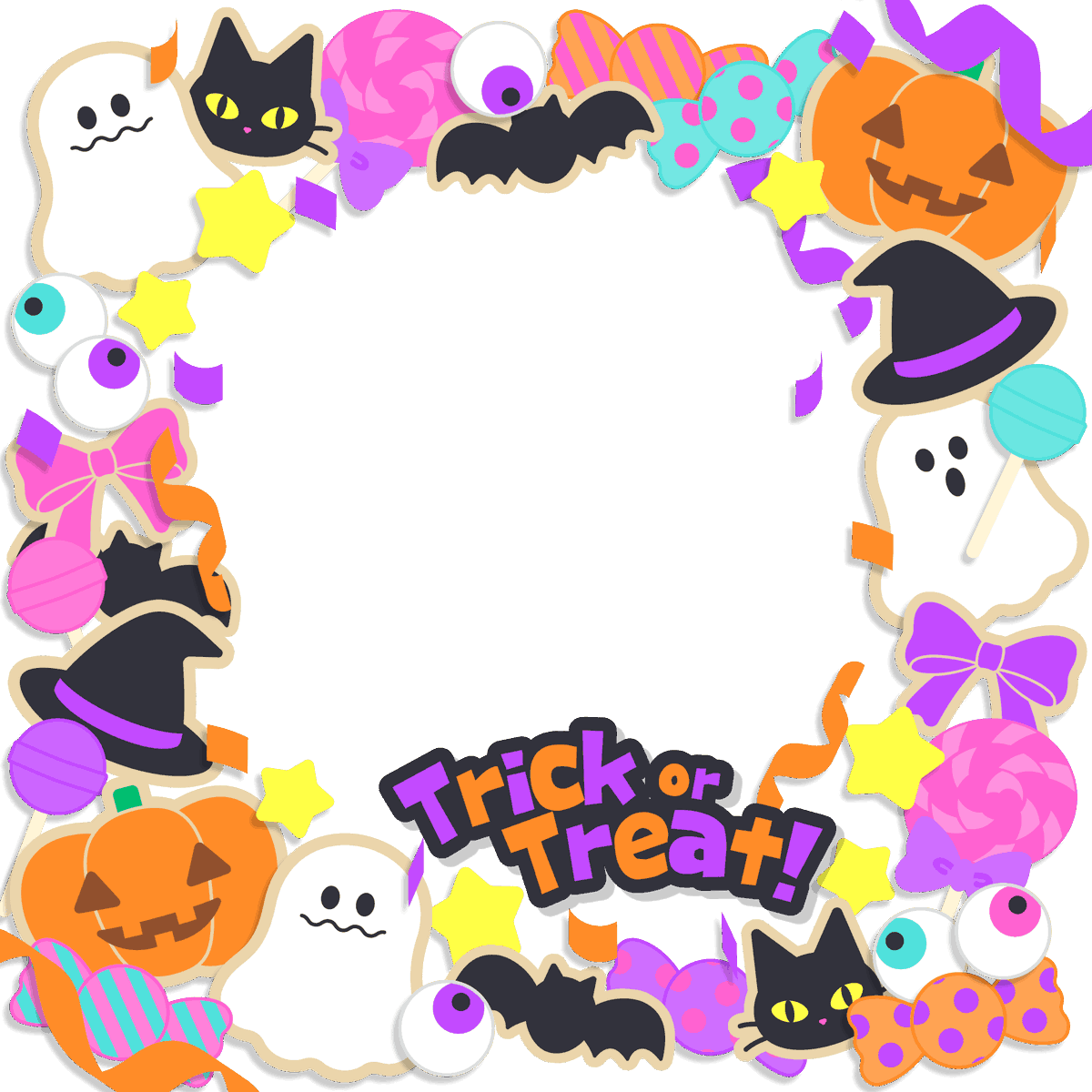 nana_hachi_7803's tweet photo. 🎃🍬  お菓子なハロウィ〜〜ンフレーム 🍬🎃

クッキーやキャンディいっぱいのスクエアフレーム❣️
背景もあるけど変更可能です🙆‍♀️

素敵な仮装のおともにぜひ💜 https://t.co/dWAzTU3AZc